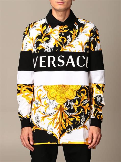 mens versace polo sale|versace long sleeve.